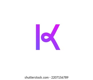 Letter K logo icon design template elements