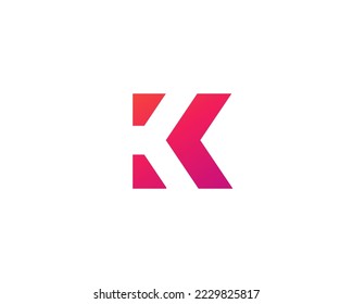 Letter K logo icon design template elements