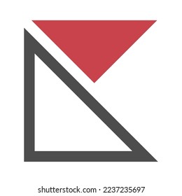 vector de diseño de icono del logotipo K de la letra