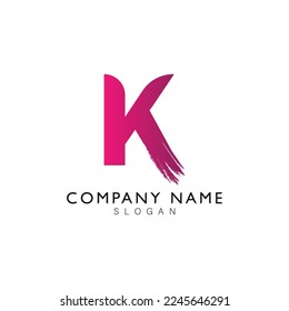 Letter K logo icon design template elements