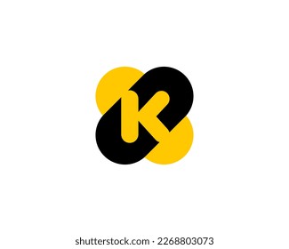 Letter K logo icon design template elements