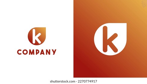 Letter K logo icon design template elements. Can be used for corporate identity, business, real estate and others.