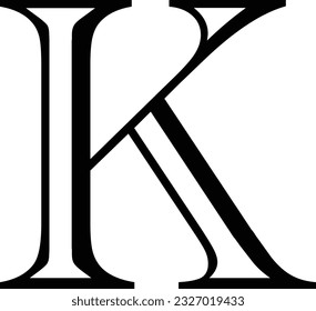 letter K logo icon design
