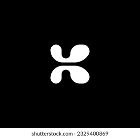 Elementos de la plantilla de diseño del icono del logotipo K de la letra