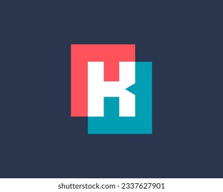 Letter K logo icon design template elements