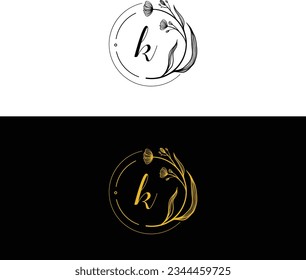 Letter K logo icon design template elements
Modern initial letter K logo line with small red triangle
K Letter Logo concept. Creative Minimal emblem design template. Universal elegant icon..