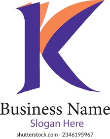 Letter K logo icon design template elements