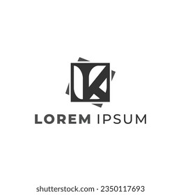 Letter K logo icon design template elements
