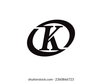 Elementos de la plantilla de diseño del icono del logotipo K de la letra