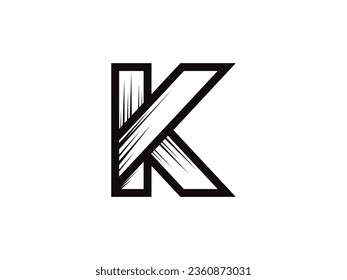 Letter K logo icon design template elements