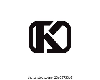Design-Vorlagenelemente für das Logo Buchstabe K