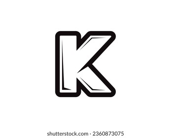 Letter K logo icon design template elements