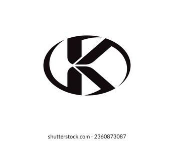 Elementos de la plantilla de diseño del icono del logotipo K de la letra