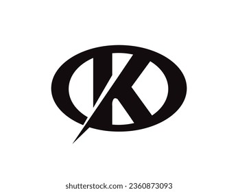 Letter K logo icon design template elements