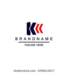 Letter K logo icon design template elements