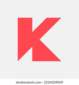 Letter K logo. Icon design. Template elements. Geometric abstract logos