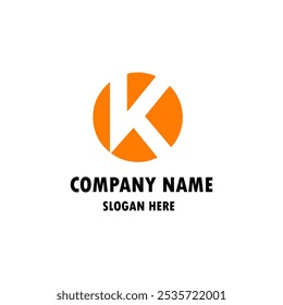 Logotipo de la letra K. Diseño de iconos. Elementos de Plantilla. Logos abstractos geométricos