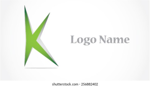 Letter K logo icon design template elements. Vector color sign.