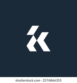 Letter K logo icon design template elements. Modern alphabet vector design