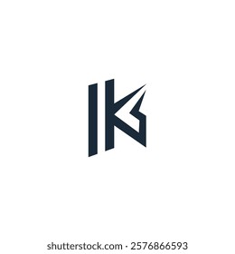 Letter K logo icon design template elements. Modern alphabet vector design