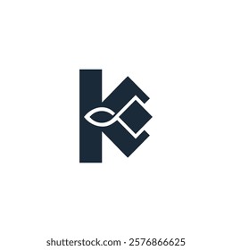 Letter K logo icon design template elements. Modern alphabet vector design