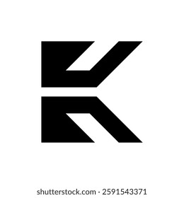Letter K logo. Icon design. Template elements. Geometric abstract logos