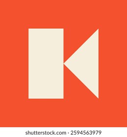 Letter K logo. Icon design. Template elements. Geometric abstract logos