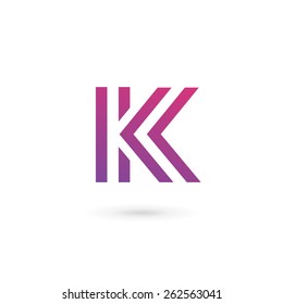 Letter K logo icon design template elements
