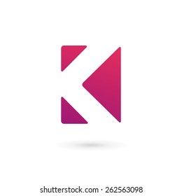 Letter K logo icon design template elements
