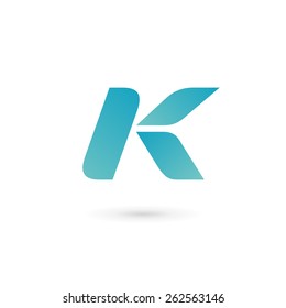 Letter K logo icon design template elements
