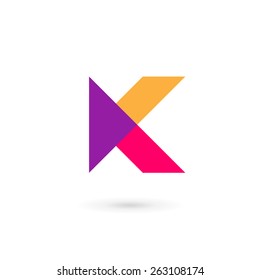 Letter K logo icon design template elements
