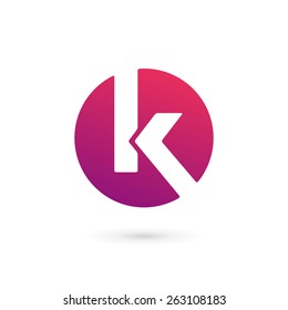 Letter K logo icon design template elements
