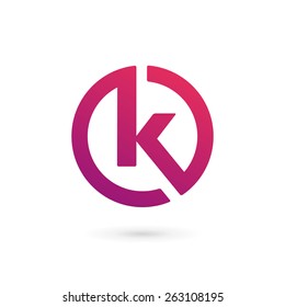 Letter K logo icon design template elements