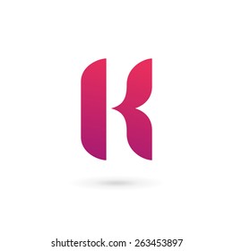 Letter K logo icon design template elements 