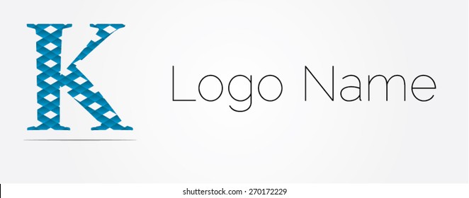 Letter K logo icon design template elements