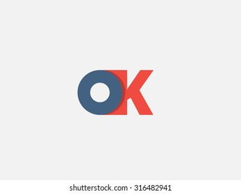 Letter K, logo icon design template. Vector business elements.