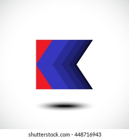 Letter K logo icon design template elements. Vector illustration