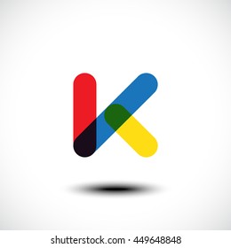 Letter K logo icon design template elements. Vector illustration