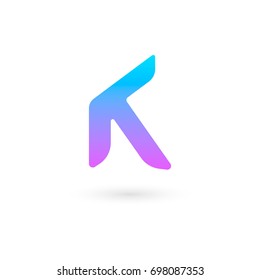Letter K logo icon design template elements