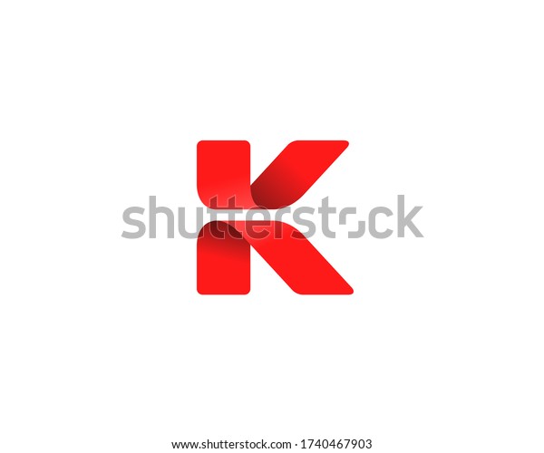 Letter K logo icon\
design template\
elements