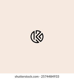 
Letter K logo icon flat vector design.