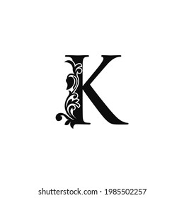 Letter K Logo Icon Template Black Stock Vector (Royalty Free ...