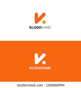 Буква K логотип значок вектор шаблон 