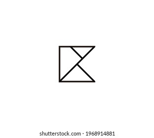 Letter K logo icon vector illustration