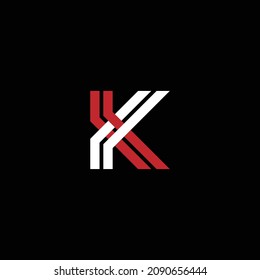 Letter K Logo Icon Vector Template. Creative Premium Minimal emblem design template. 
Initial K vector element.