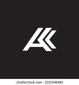 Letter a k logo icon vector template design