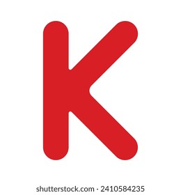 diseño de ilustración vectorial del icono de la letra k