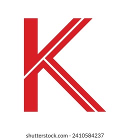 Buchstabe k Logo Symbol Vektorgrafik-Design