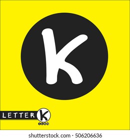 Letter K logo icon - vector illustration design