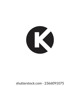 Logo de la letra K dentro de un círculo negro